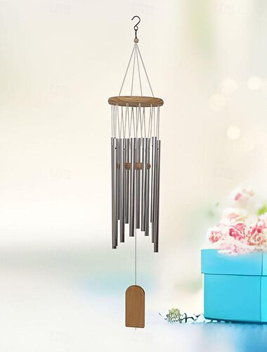  Klassisches rotierendes Mehrrohr-Windspiel aus Metallkiefern-Aluminiumrohr, kreative Heimdekorationskollektion