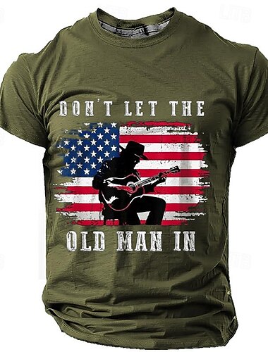  Giornata dei Veterani Maglietta Patriot Patriottica Uomo Grafica Bandiera Americana Maglietta Maniche Corte Maglietta 3D Stampata Girocollo Stile Quotidiano Designer Retro Vintage Sport All'aperto