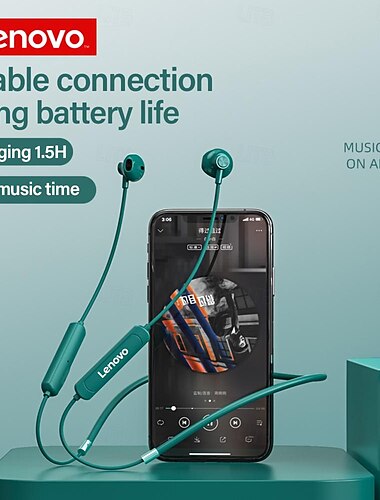  Lenovo SH1 Auriculares banda para el cuello En el oido Bluetooth5.0 Deportes Impermeable Estéreo para Apple Samsung Huawei Xiaomi MI Aptitud física Corriendo Teléfono Móvil