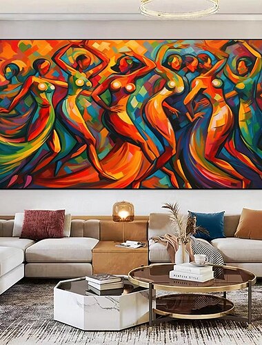  Abstrakte Figuren, Acryl-Ölgemälde, handgefertigt, moderne Wandkunst, Gemälde, handgefertigt, figurative Malerei, abstrakte Wandkunst, große Figur, abstrakte bunte Wandmalerei