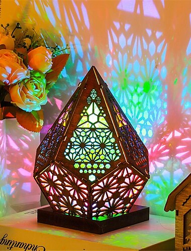  Boheemse led-licht kleurrijke sterrenhemel projector nachtlampje kamer decor romantische projectielamp voor kinderen geschenken tafellamp
