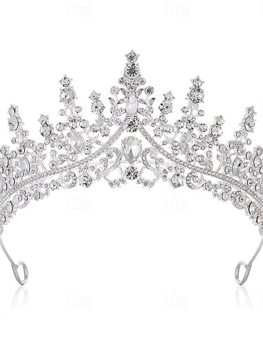  Multi-Diamant-Krone, Hochzeits-Kopfschmuck, Haarschmuck, Bankett-Kopfschmuck, Krone, Ball, Party, Brautkopf