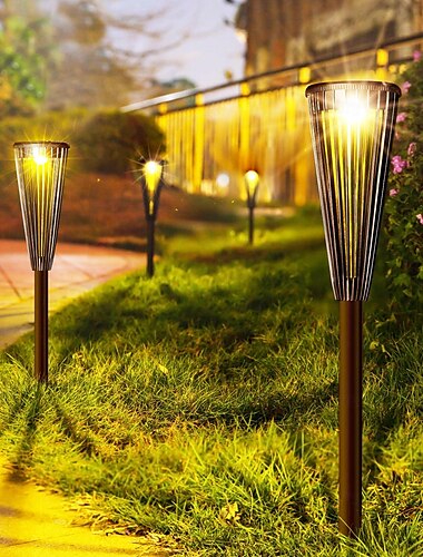  Luz solar para camino, 2 modos, iluminación para patio, césped y jardín, diseño de paraguas, tiempo de iluminación largo y ahorro de energía, 1 ud.