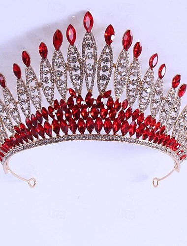 Novias de lujo en Europa y América con diamantes de agua. Aros para el cabello seleccionados. Corona de aleación. Modelos de exhibición de autos. Vestidos de novia. Corona de comercio exterior.