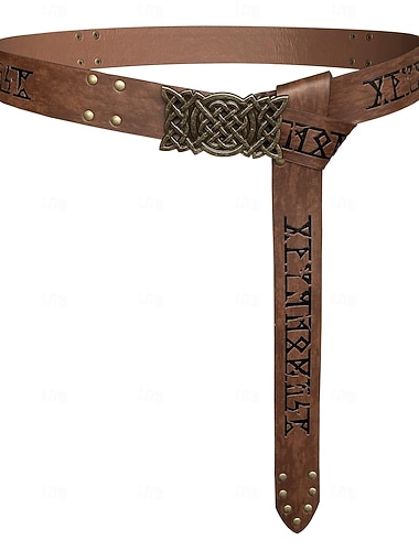  بانغك & قوطي العصور الوسطى عصر النهضة زي تأثيري حزام الخصر الفارس الفايكينج فارس سلتيك Ranger الجان ملابس تنكرية رجالي نسائي الفايكينج عيد الرعب مهرجان حفلة تنكرية أداء خشبة المسرح LARP للبالغين