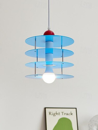  led hanglamp acryl hanglamp eenvoudig café restaurant bar hanglamp e26/27 lichtbron 110-240v