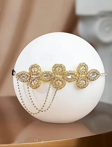  Retro Vintage Goldene Zwanziger 1920er Flapper-Stirnband Kopfschmuck Der große Gatsby Hochzeitsgast Damen Halloween Karneval Maskerade Veranstaltung / Fest Hochzeitsempfang