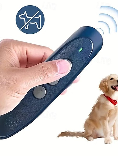  Repellente elettronico per cani ultrasonico anti-abbaiare ad alta potenza potente anti-morso di cane per cani gatto