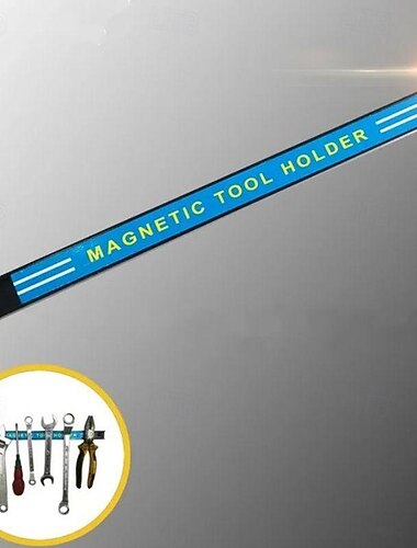  8/12/18 אינץ' בר כלים מגנטי ארגונית כלי מתכת שחורה למוסך &סדנה
