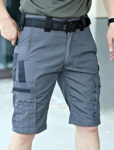  Herren Taktische Shorts Cargo Shorts Kurze Hosen Shorts Kurze Hosen Arbeitsshorts Taste Multi Pocket Glatt tragbar Kurz Outdoor Täglich Ausgehen Modisch Klassisch Schwarz Grün