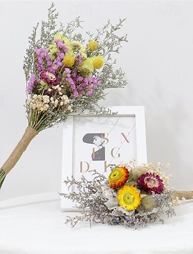  gedroogde bloemboeketten zijn hot selling grensoverschrijdende echte bloemen groothandel diy decoratieve ornamenten sky sterren dennenappels gemengde boeketten gedroogde bloemen