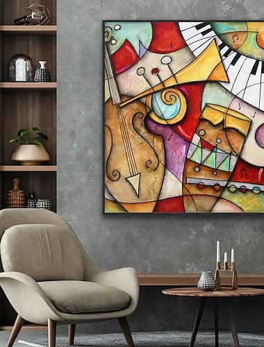  Pintura al óleo hecha a mano lienzo decoración de arte de la pared famosa figura abstracta de Picasso para la decoración del hogar pintura enrollada sin marco sin estirar