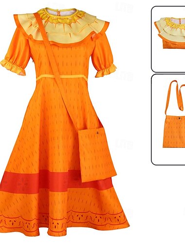  Isabela Madrigal Luisa Dolores Cosplay kostume Dragter Kongedag Sød Stil Cosplay for Herre Dame Voksne Karneval Maskerade Fest Maskerade