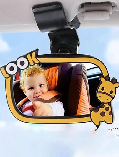  Baby-Sicherheits-Autospiegel, Auto-Rücksitz-Sicherheitsansicht, nach hinten gerichteter Auto-Innenraum, Baby-Kindermonitor, Rückwärts-Sicherheitssitz-Spiegel