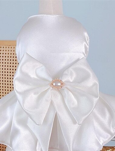  Hund Katze Hochzeitskleid Mode Party Winter Atmungsaktiv Weich Waschbar Bequem Outdoor Hochzeitsfeier Alltagstauglich Hundebekleidung for Bichon Frise Zwergspitz Baby Haustier Papillon Klein
