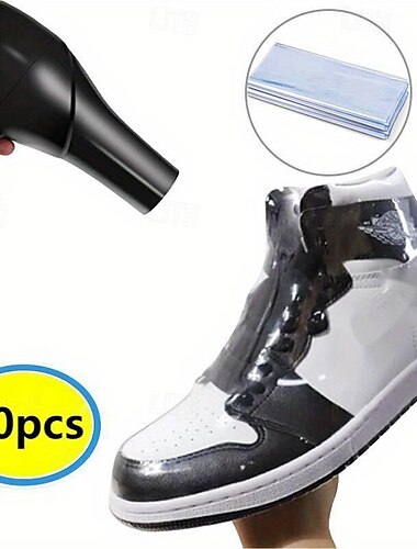  50 geklebte Hautknopftaschen-Sneakers, PVC-gewärmte Kristallplattform, großer Schuh-Shooter