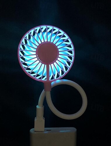  מאוורר מיני לארומתרפיה LED – מאוורר מיני לנשיאה טען ב-USB עם אור לעזרה בשינה במשרד