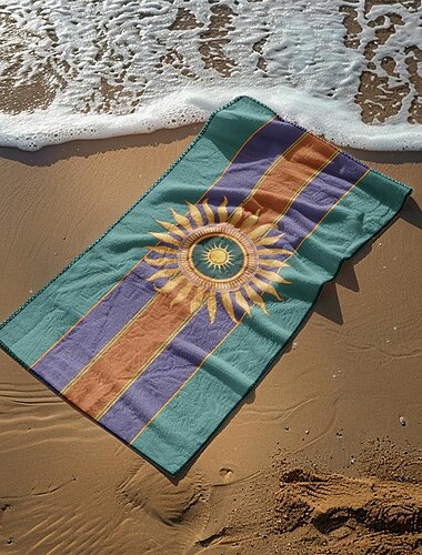  strandlaken badhanddoek groot 3D-print zeepatroon handdoek badhanddoek strandlaken deken klassiek 100% microvezel comfortabele dekens