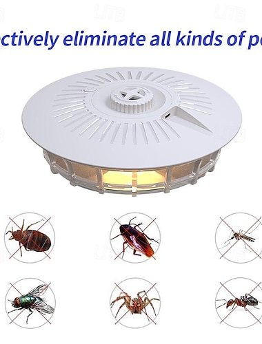  Piège à puces collant en dôme – Lampe attrape-bébés ajustable et attrape-moths piège multifonctionnel pour la maison