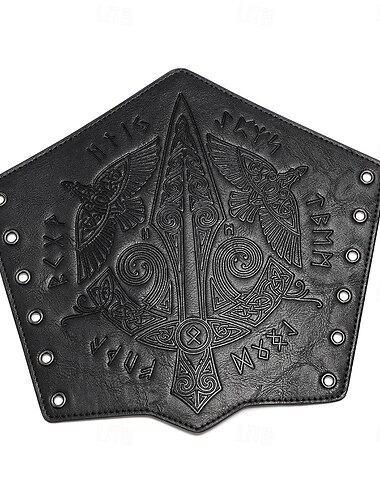  Retro Vintage Mittelalterlich Renaissance Rüstung Armband Ren Faire Pirat Wikinger Kreuzritter Bogenschießen Herren Damen Vikinger Fantasie Karneval Maskerade LARP Erwachsene 1 Handgelenkstütze