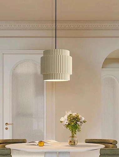  Pendelleuchte, Hängeleuchte im japanischen Stil, runder Lampenschirm aus Kunstharz, Metallsockel, hängender Kronleuchter, E27-Sockel, Schraubverschluss, dekorative Pendelleuchte für Kücheninsel,