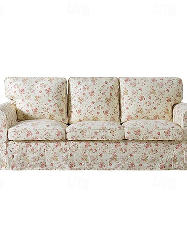  3-Sitzer Sofa Bezug Ektorp Couchbezug mit 3 Kissenbezügen und 3 Rückenlehnenbezügen Ektorp abnehmbarer waschbarer Möbel-Schutz