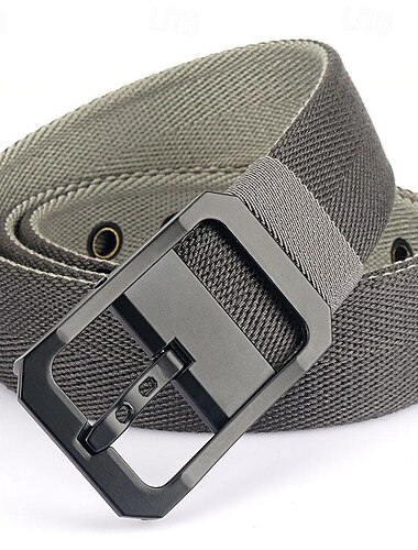  Herren Taktischer Gürtel Canvas-Gürtel Nylongürtel Hüftgurt Schwarz Weiß Aleación Langlebig Einstellbar Glatt Outdoor Täglich