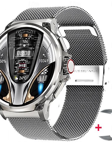  Smart Watch 1,85 Zoll HD Bildschirm Smart Watch Männer 710mAh Batterie Lange Standby Bluetooth Anruf Fitness Uhr Smart Watch
