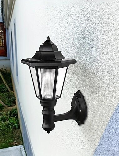  1 stk 3.5 W Utendørs Vegglamper LED Solcellebelysning Soldrevet Vanntett Varm hvit Hvit 5.5 V 1 LED perler