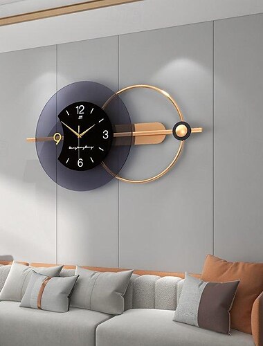  Luxus stille Wanduhr modernes Design Wohnzimmer Wohnkultur große Wanddekoration Uhren Haus Dekoration Wanduhr Nadel 80 * 38 cm 100 * 48 cm