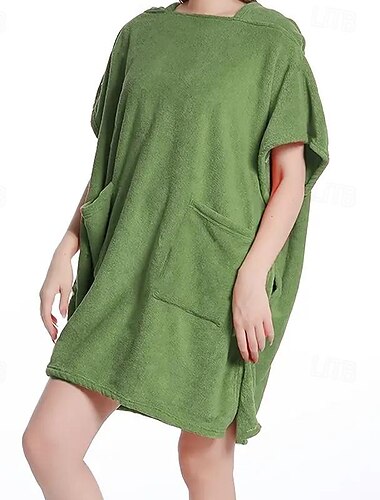  roupão de banho de pelúcia roupão verde oliver com bolsos roupa de dormir feminina