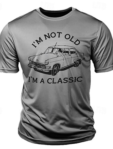  Herren Auto T Shirt T-Shirt Baumwolle Kurzarm Grafik Hemd Schwarz Weiß Rote Bequemes T-Shirt Urlaub Straße Modedesigner-Kleidung