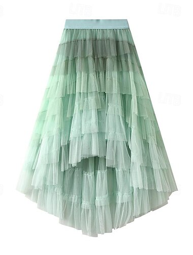  Années 1950 Féerique Maille en couches Maxi Tutu Jupe en tulle Femmes Jour des Rois Carnaval Mascarade Fête / Soirée Enterrement de Vie de Jeune Fille Adultes Jupes