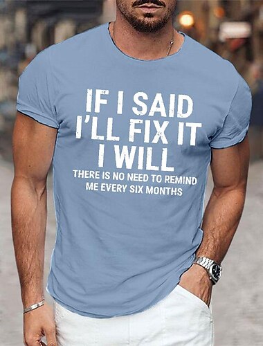  Men's Graphic Prints Funny Letter Print T Shirt Graphic Tee Cotton Short Sleeves Graphic Shirt Black White Navy Blue Comfortable Tee Vacation Street Fashion Designer Clothing