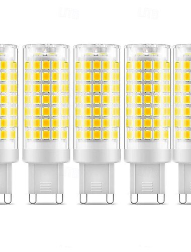  5pcs g9 leds 7w equivalente a bombilla halógena de 70w 700lm blanco cálido 3000k/blanco 6000k bombillas de bajo consumo g9 no regulables clase de eficiencia energética e