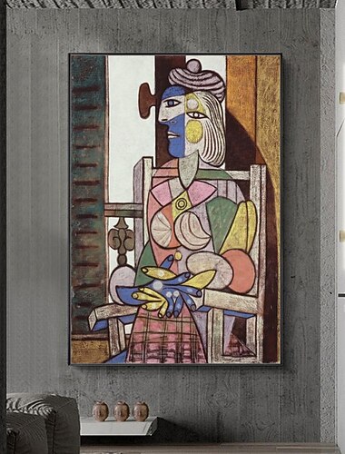  Fatto a mano Hang-Dipinto ad olio Dipinta a mano Verticale Riproduzione Ritratti Moderno Classico Senza telaio interno  (senza cornice)