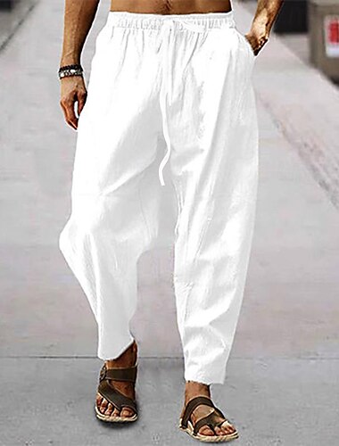  Médiéval Renaissance Pantalons de pirate Pirate Viking Ranger Couleur Unie Homme Pirate Halloween Carnaval Vacances Fête / Soirée LARP Adulte Pantalon Printemps & Été