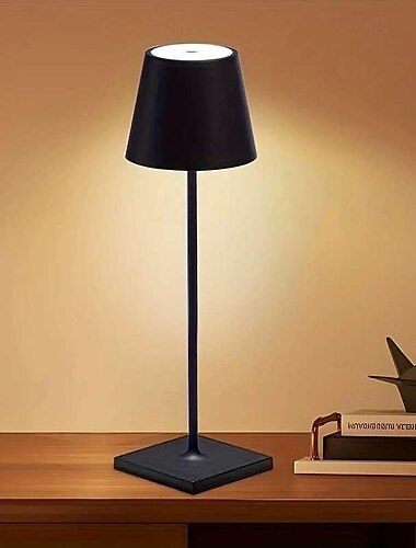  Lampe de table led sans fil rechargeable, usb, 3 couleurs changeantes, lampe de bureau pour restaurant, bar, lampe de chevet, décoration