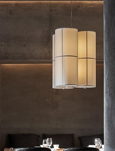  led-riippuvalaisin 1/3 pää kangas/metalli ripustusvalaisin 18*45cm yksinkertainen kahvila ravintola baari riippuvalaisin e26/27 kattovalaisin 85-265v