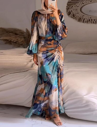  Femme Robe Abaya Religieux Arabe saoudien arabe musulman Ramadan Adultes Robe