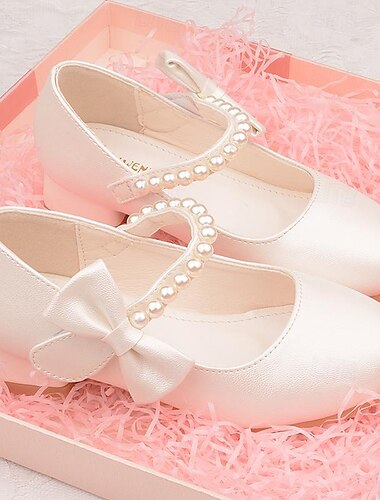 Mädchen Absätze Kleid-Schuhe Schuhe für das Blumenmädchen Prinzessin Schuhe Schulschuhe Kunstleder Tragbar Atmungsaktivität Rutschfest Prinzessin Schuhe Große Kinder (ab 7 Jahren) Kleine Kinder (4-7