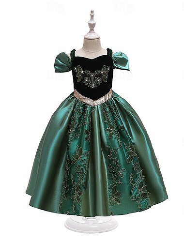  Frozen Sprookje Prinses Anna Bloemenmeisje jurk Thema feestkostuum Tule jurken Cosplay Film cosplay for Voor meisjes Kinderen Carnaval Maskerade