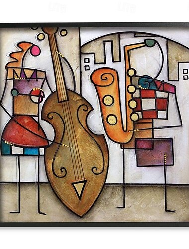  Handgefertigtes Ölgemälde auf Leinwand, Wandkunst, Dekoration, berühmte Picasso-abstrakte Figur für Heimdekoration, gerolltes, rahmenloses, ungedehntes Gemälde