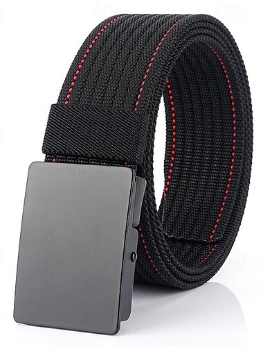  Voor heren Nylon riem Tailleriem Zwart 1 # Zwart Nylon Legering Duurzaam Verstelbaar Effen Buiten Dagelijks