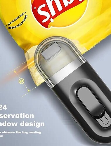  USB-запайщик для зарядки, бытовой запайщик для пакетов с закусками, встроенный запечатщик, удобный мини-упаковщик для пищевых продуктов