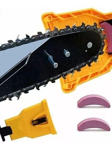  kettingzaagtandenslijper, universele kettingzaagbladslijper, snelwerkend kettingzaagslijpgereedschap, draagbare kettingzaagslijperset voor 12"-22" kettingzagen