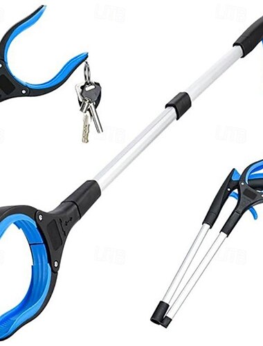  markolószerszám 360 fokban forgatható fej, széles pofa, 32"-es összehajtható, könnyű szemeteskarmos markolók időseknek, nyúlószerszám szemétszedő bothoz, lomtalanító kar hosszabbító