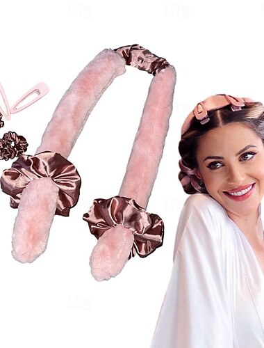  Rouleaux de cheveux pour dormir, tiges à friser flexibles, vague magique, bigoudi sans chaleur, spirale, fleur de poire, fer à friser, accessoires de modélisation