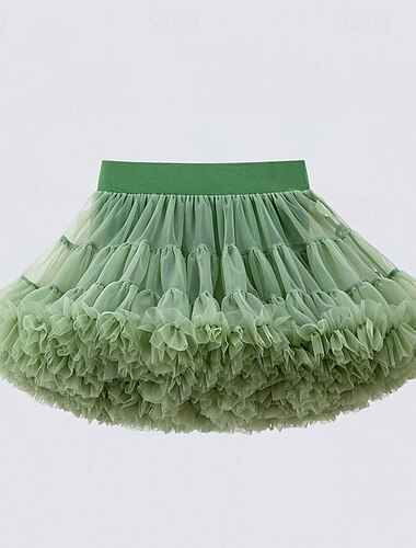  Classique Robe de cocktail Jupe à cerceaux Tutu Danseur de ballet Princesse Fille Mascarade Performance Soirée Enterrement de Vie de Jeune Fille Enfant Jupe
