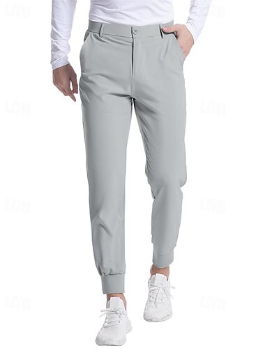  Herren Golfhosen Hose Freizeithose Knöpfe Tasche Elastischer Bund Einfach Komfort Sport im Freien Täglich Mode Lässig Dunkelbraun Armeegrün Mikroelastisch